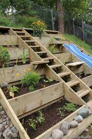 Amazing 42 Diy Pallet Projects For Garden In Backyard Http Homefulies Com Index Php 2018 05 06 42 Diy Pall Hillside Landscaping Sloped Garden Hillside Garden