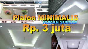 Panel plafon minimalis berwarna putih: Biaya Renovasi Plafon Rumah Subsidi Cuma 3 Jutaan Youtube