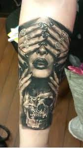 Four candles tattoo addition for the ongoing sleeve. Black And Grey Hands Tattoo Skull Tattoos Tattoos Beauty Tattoos