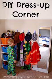 This Diy Dress Up Corner For Kids Makes It Easy To Keep The Dress Up Clothes Organized And Easier For Kids To Dress Up Corner Diy Dress Up Corner Kids Dress Up