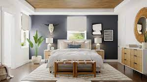 How to create a modern boho living room. Mid Century Boho Bedroom Design With Warm Woods By Spacejoy