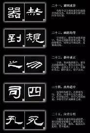 隸書就40種規律 5 隷書 レタリング 字体