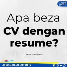 Cv akan lebih bagus lagi jika di dalamnya dilengkapi dengan sebuah foto. Resume Kreatif Apa Beza Cv Dengan Resume Anda Boleh Facebook