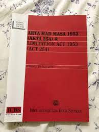 Tempoh had masa ini bermula dari berlakunya klausa tindakan atau cause of action. Limitation Act 1953 Akta Had Masa 1953 Books Stationery Books On Carousell