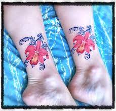 Mother Daughter Sea Turtle Orchid Tattoos Tatu S Orhideyami Orhideya Tatu