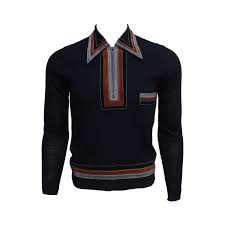 Mens Late 1960s Cecil Gee Striped Suede And Knit Shirt 1stdibs Com Knit Shirt Mens Shirts Shirts