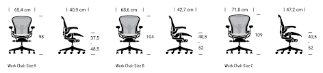 Guaranteed low prices on herman miller furniture, chairs, tables, accessories and more description: The 3 Sizes Of An Aeron Chair Designcabinet
