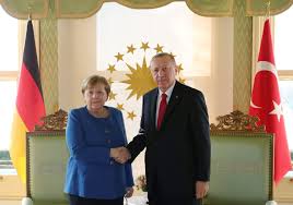 A giant mosaic showing the hands of german chancellor angela merkel is seen on september 5, 2013. Erdogan Merkel Discuss Bilateral Relations Turkey Eu Relations Via Video Call Daily Sabah