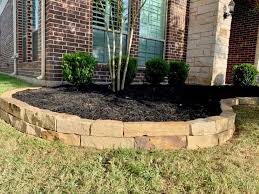 Repurposed stones may be free; Landscape Edging Sandstone Natural Stone Houston Tx 77099