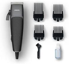 Philips Hc3100 Hairclipper Series 3000 Home Clipper Copper Motor Coil Durable Steel Blades 2 4m Cord 4 Click On Combs Hair Clippers Philips Shaving Razor