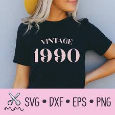 Download Vintage 1990 Svg The Modish Maker