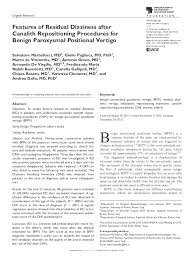 Image result for Canalith Repositioning Procedure
