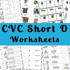Phonics online worksheet for 3rd. Cvc Short O Worksheets Fun With Mama Shop