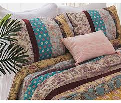 Brandream Queen Size Quilt Set Bohemian Farmhouse Vintage Summer Comforter Set 100 Cotton Boho Bedding Set Quilted Farmhouse Goals