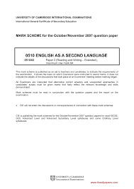 Http Www Theallpapers Com Papers Cie Igcse English 20 20second 20language 20 Oral 20endorsement 20 0510 0510 W07 Ms 2 Pdf