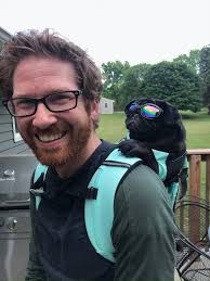 Enzo just coming back from his monthly grooming with his little sister  Tesla, a 4lb Yorkshire. They are so calm and truly relaxed in car ride.