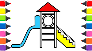 Oyun Parki Boyama Renkleri Ogreniyorum Boyama Oyunu Nasil Cizilir Youtube