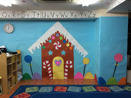 School Wall Decorations To Make Our Class Room Bright With The Christmas Spirit The Ginge Gingerbread House Decorations Winter Wall Decor Christmas Wall Decor