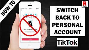 How To Switch Back To Personal Account From Pro Account In Tiktok Youtube