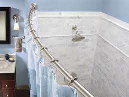 11 Ways To Revamp Your Bathroom For 100 Or Less Shower Curtain Rods Shower Rod Shower Rods
