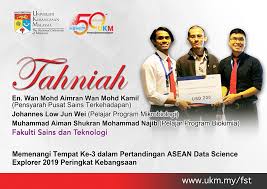 Tidak terkecuali bagi para mahasiswa dan dosen fakultas sains dan teknologi dalam studi, menggali, mencari, riset, mengembangkan diberitahukan kepada seluruh civitas akademika fakultas sains dan teknologi uin walisongo semarang bahwa kurikulum. Ukm Malaysia On Twitter Tahniah Pensyarah Dan Pelajar Fakulti Sains Teknologi Ukm Yang Memenangi Tempat Ke 3 Dalam Pertandingan Asean Data Science Explorer 2019 Peringkat Kebangsaan Tahniahukm Ukmispire Ukmhebat Ukm Https T Co Mecspxlvtv