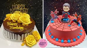 Preheat oven to 350 degrees. Best Cake Decorating Ideas For Birthday Boys Most Satisfying Chocolate Cake Video So Yummy Cake Youtube