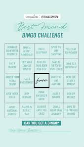 Best Friend Bingo Challenge Story Template Di 2020 Belajar