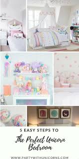 5 Easy To Follow Steps To Create The Perfect Unicorn Bedroom For Your Little One Unicorn Unicorn Unicorn Bedroom Decor Unicorn Room Decor Room Ideas Bedroom