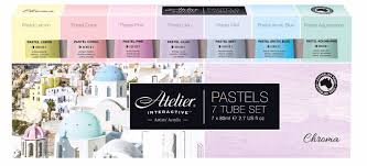 Atelier Interactive Pastel Acrylic Paint Set 7 X 80ml Pastel Paint Colours