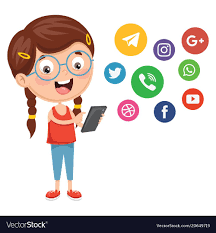 Kids Technology Vector Image On Vectorstock Kids Technology Kids Clipart Routine Cards
