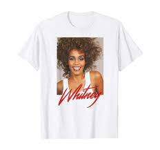 100% original vintage, 100% authentic vintage. Summer T Shirts Whitney Houston Official Smile Photo Red Signature Short Sleeve T Shirt Wish