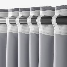 Ikea pleating heading curtain tape white sewing gathering kronill. Marjun Room Darkening Curtains 1 Pair Grey 145x300 Cm Ikea