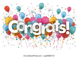 What a great accomplishment, becky! Confetti Balloons Congrats Balloons With Confetti And Text Congrats Canstock