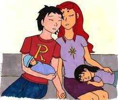 Robin X Starfire Tarisilmarwen Robstar Week Day 6 Children