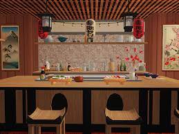 Japanese Restaurant Inspo Sims 4 Restaurant Sims 2 Sims 4