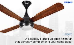 Compared with low ceiling use ceiling fans, the best ceiling fans for high ceilings need to be selected carefully especially the size. Buy Luminous Lite Aire 1200mm Ceiling Fan Kraft Wood Brown Online At Low Prices In India Amazon In