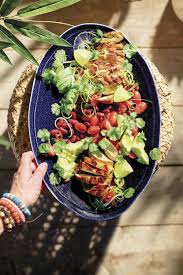 Salade Mexicaine Au Poulet Et A L Avocat Recept In 2020 Salade Voedsel Ideeen Geroosterde Kikkererwten