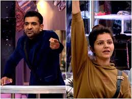 As a contestant in the bigg boss house, she's all set to make this journey a memorable one and even take the trophy home. Bigg Boss 14 Rubina Dilaik Lashes Out At Eijaz Khan For Alleging That Her Husband Abhinav Tried To Pull Pavitra Punia S Top During A Task Times Of India