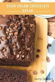 Sour Cream Chocolate Bread Recipe Chocolate Bread Bread Recipes Sweet Chocolate Quick