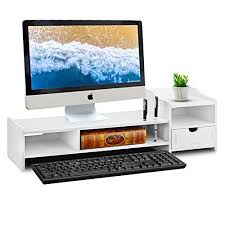 May 04, 2021 · see it on walmart; Monitor Stand Riser Computer Laptop Riser Shelf With Organizer Drawer White 26 L X 8 W X 7 H Buy Online In Qatar At Qatar Desertcart Com Productid 162494231