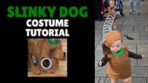 In This Tutorial I Will Be Showing You Step By Step How To Create This Slinky Dog Costume Insp Diy Costumes Kids Diy Dog Costumes Cute Kids Halloween Costumes