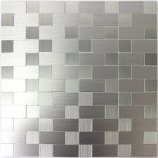 Sie möchten ihr bad, die küche, ein zimmer mit schönen fliesen dekorativ die lösung könnten selbstklebende fliesen sein. Selbstklebende Metall Mosaik Fliesen Silber Mix Tm33438