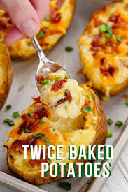 Twice Baked Potatoes Easy Peasy Meals Recipe In 2020 Twice Baked Potatoes Potato Skins Baked Potato