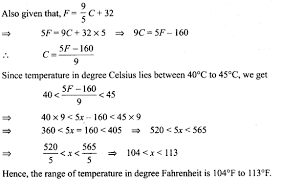 When converting from one unit of measure to another unit of measure, there are three questions that must be asked and answered before any answer can be attempted. A Solution Is To Be Kept Between 40 C And 45 C What Is The Range Of Temperature In Degree Fahrenheit If The Conversion Formula Is F 9 5 C 32 Studyrankersonline