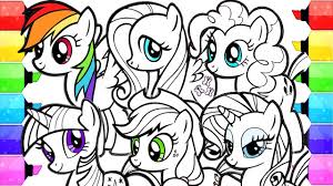 There's no better cure for cabin fever than printing and coloring our free coloring pages for kids. My Little Pony Coloring Book Pages How To Draw And Color My Little Pony Movie Mane 6 Youtube