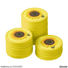 Sunflower Poker Chips Set Zazzle Com Poker Chips Set Poker Chips Custom Poker Chips