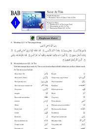 Hukum tajwid surah at tin perhatikan surat at tin berikut ini yang telah di berikan tanda garis dan lingkran. Silabus Quran Hadis Kelas 3 Mi Ayomadrasah