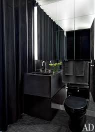 Black Bathroom Decor Ideas Gilles Mendel S Contemporary Bathroom Via Archdigest Designfile Bathroom Interior Dark Bathrooms Black Bathroom