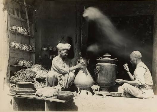 Afghan merchants, Chaman, 1902. Photo by Fred Bremner.