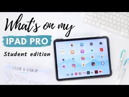 What S On My Ipad Pro Student Edition Apps I Use For School Youtube Ipad Pro Apps Ipad Pro Tips Ipad Pro